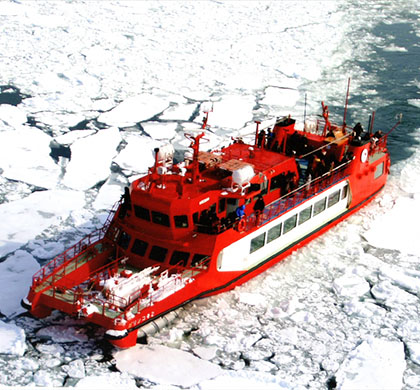 
北海道冬季限定破冰7日│海破冰船、野付半島冰平線、根室花咲線